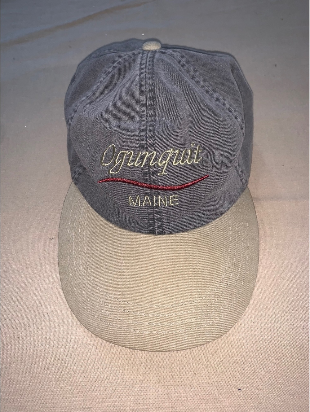 Yarmouth Maine gray and tan cap